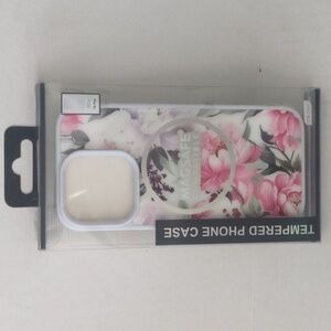 Floral iPhone Case - Pink iPhone 16 Pro Magsafe Compatible